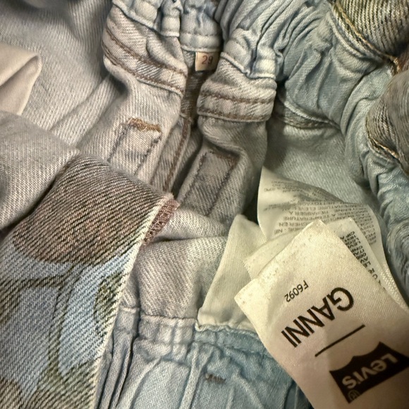 Levi x Ganni paper bag Wide Leg Jeans with High Waist - Picture 9 of 9